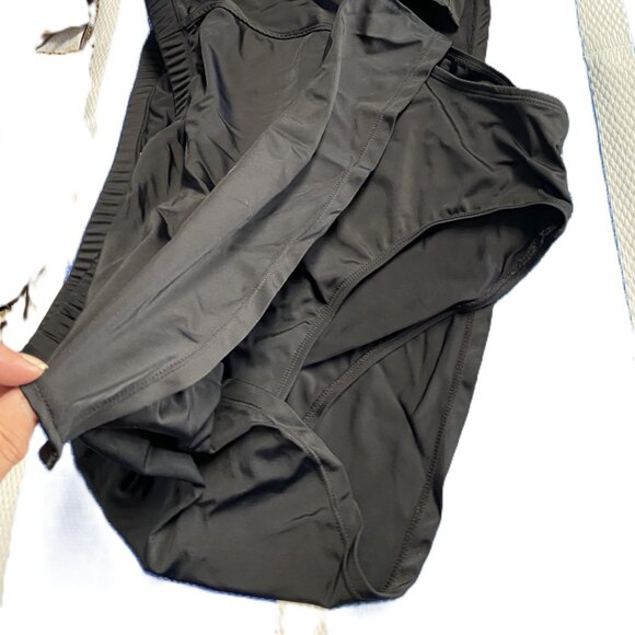 Blair 16W Gold / Black Two Piece Padded Swim Wear - Picture 6 of 12